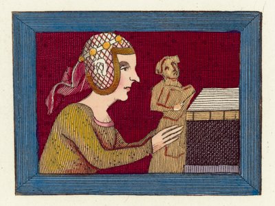 Mary De St Paul (farget gravering) av English School