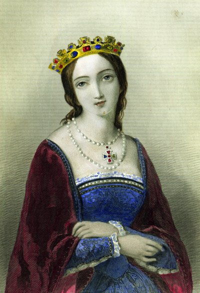 Mary I of England, daughter of Henry VIII, printed by Henry G. Bohn, 1856  av English School