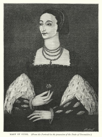Mary of Guise (gravering) av English School