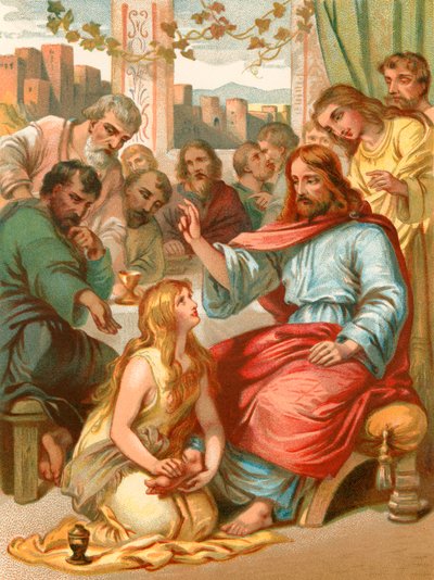 Maria vasker Jesu føtter av English School