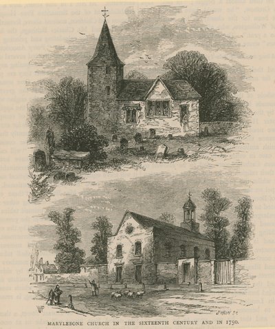 Marylebone kirke av English School