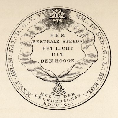 Frimurerisk segl, 1841, fra 