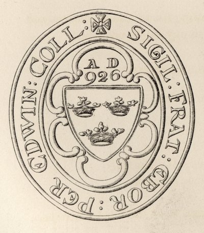 Frimurerisk segl av Grand Lodge of All England, York, ca. 1766, fra The History of Freemasonry, bind II, utgitt av Thomas C. Jack, London, 1883 av English School