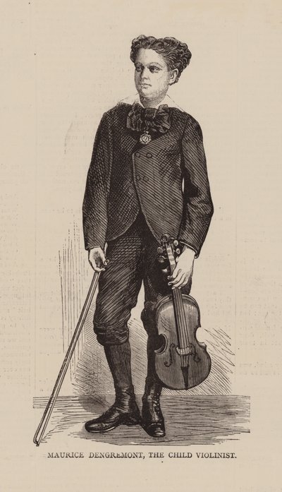 Maurice Dengremont, Barnefiolinisten (gravering) av English School