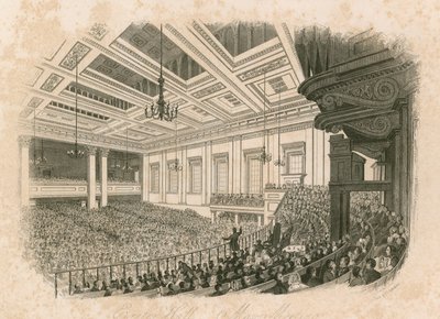 mai-møte i Exeter Hall, Strand, London av English School