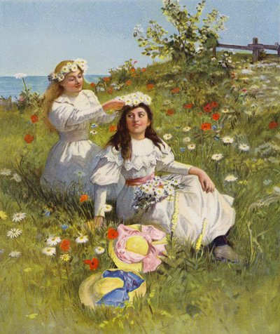 Maidronning (fargelitografi) av English School