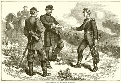 McClellan i slaget ved Antietam av English School