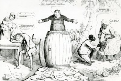 McLeans Monthly Sheet of Caricatures, or the Looking Glass, utgitt av Thomas McLean, trykt av Robert Seymour, 1832 av English School