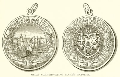Medalje til minne om Blakes seire av English School