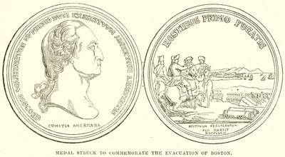 Medalje slått til minne om evakueringen av Boston av English School