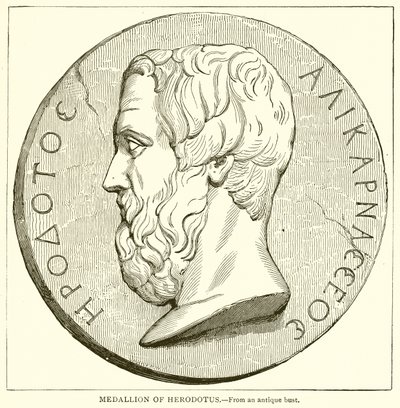 Medaljong av Herodot av English School
