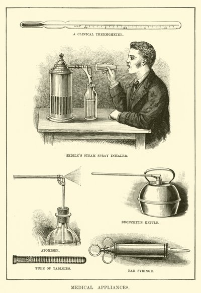Medisinske apparater (gravering) av English School