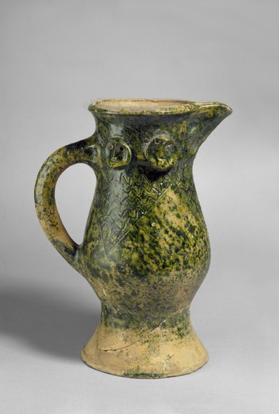 Middelalderparrot Beaked Jug, Oxfordshire (glasert lertøy) av English School