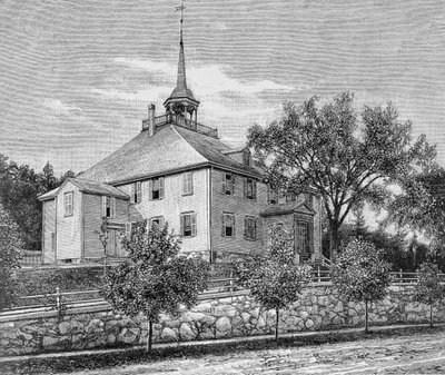 Meeting House at Hingham, illustrasjon fra bind III av 