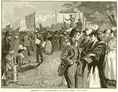 Møte med vaskekvinner i Hyde Park av English School
