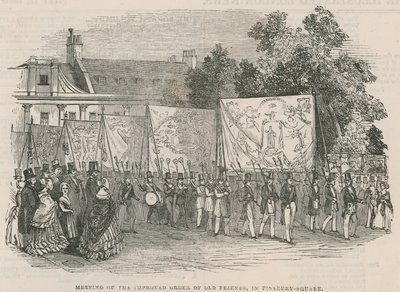 Møte med den forbedrede orden av gamle venner på Finsbury Square av English School