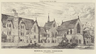 Memorial College, Cuddesdon (gravering) av English School