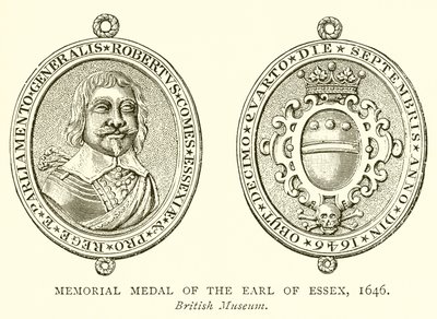 Minnemedalje for jarlen av Essex, 1646 av English School