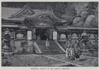 Minnetempel for Shogun Iyemitsu (litho) av English School