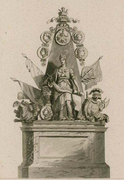 Minnesmerke for Lord Ligonier, Westminster Abbey, London av English School