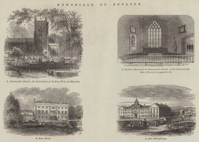 Minnesmerker over Boulton (gravering) av English School