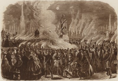Mendelssohn-festivalen, fakkeltoget, 1860 av English School