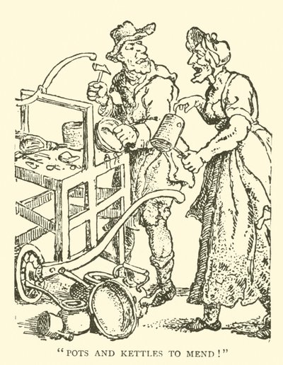 Reparer gryter og kjeler (tresnitt) av English School