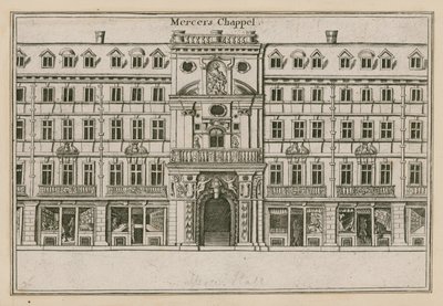 Mercers Chapel, Cheapside, London av English School