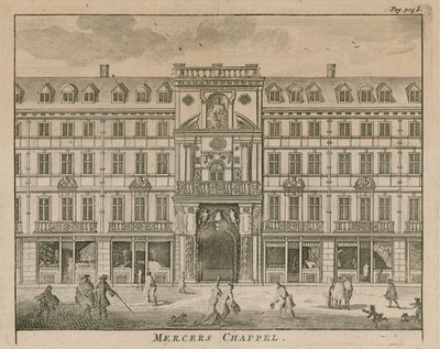 Mercers Chapel, Cheapside, London av English School