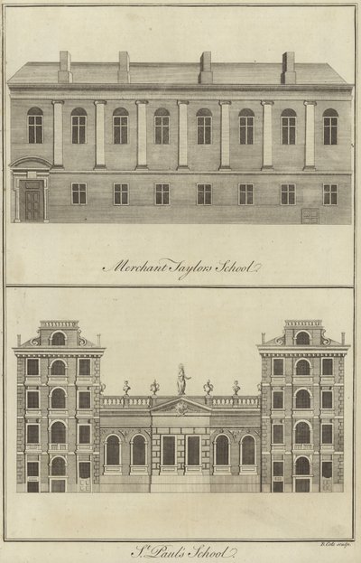 Merchant Taylors School og St Pauls School, London av English School