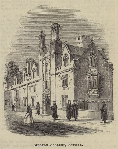 Merton College, Oxford (gravering) av English School