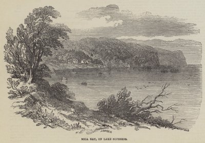 Mica Bay, ved Lake Superior (gravering) av English School