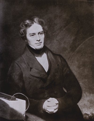 Michael Faraday (litho) av English School