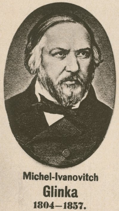 Mikhail-Ivanovich Glinka (gravyr) av English School