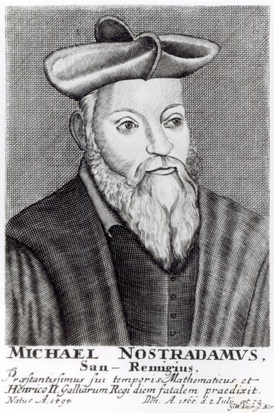 Michel Nostradamus (1503-66) av English School