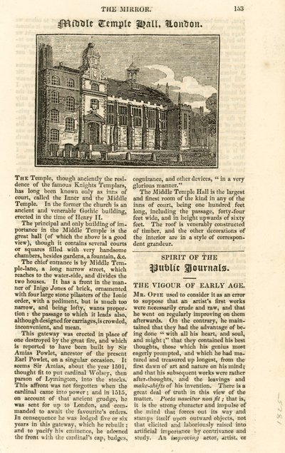 Middle Temple Hall av English School