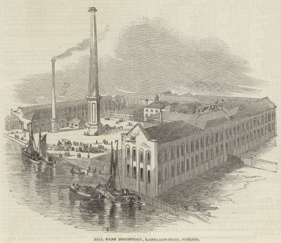 Mill Bank Depository, Ranelagh-Road, Pimlico (gravering) av English School