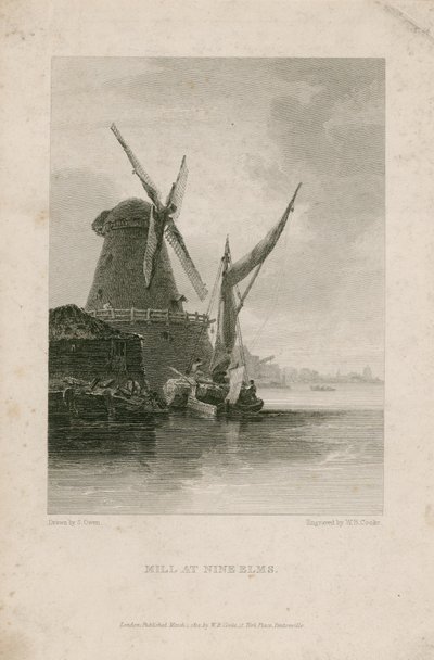 Mølle ved Nine Elms av English School