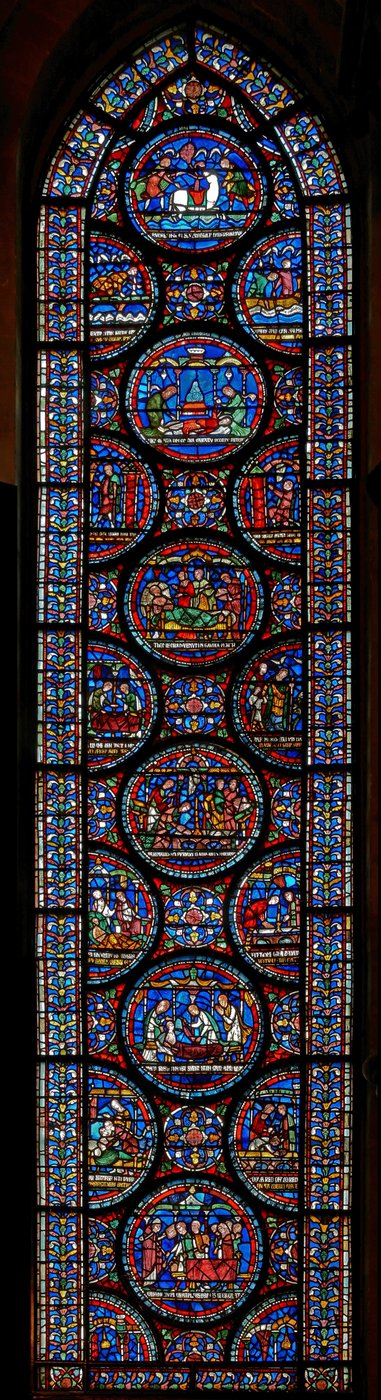 Miracle Window som skildrer historiene til John Roxborough og Henry Beche av English School