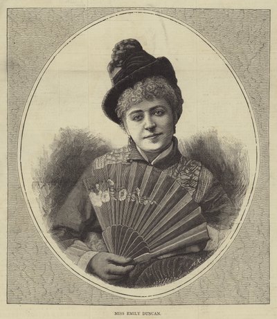 Frøken Emily Duncan (gravering) av English School