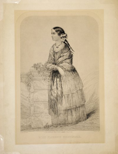 Miss Florence Nightingale: The Soldiers Friend av Elston, gravert av T.H. Ellis, pub. av Ellis, 51 Jewin Street, City of London, 1. mai 1856 av English School