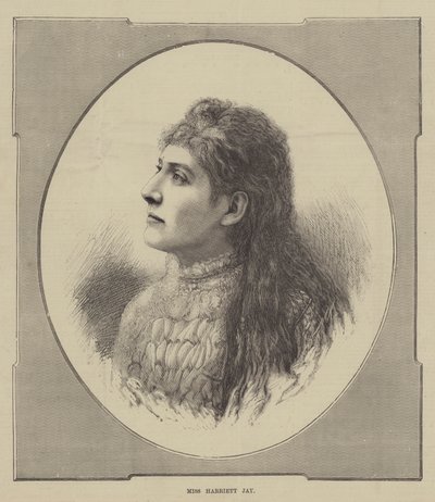 Frøken Harriett Jay (gravering) av English School