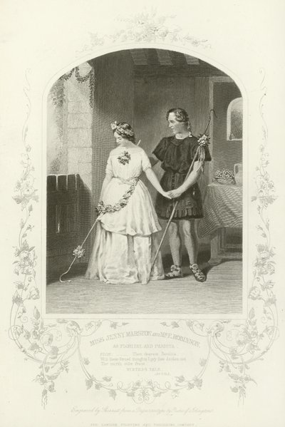 Frøken Jenny Marston og Mr F Robinson som Florizel og Perdita, The Winter