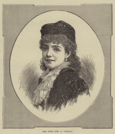Frøken Jessie Bond som "Melissa" (gravering) av English School