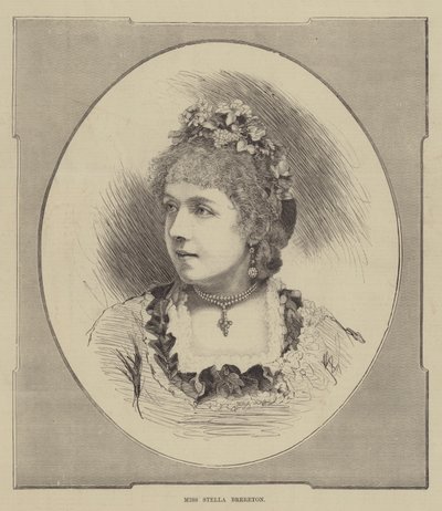 Frøken Stella Brereton (gravering) av English School