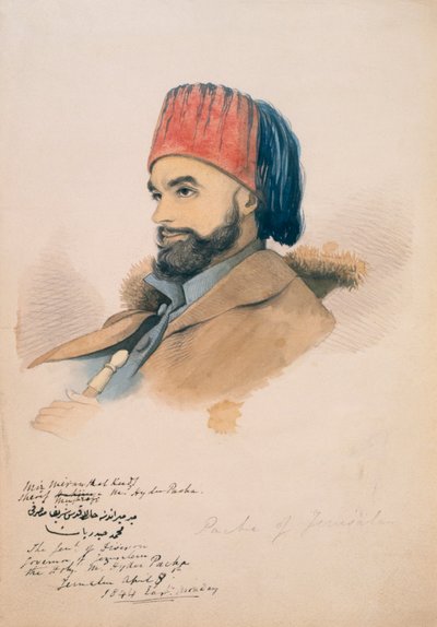 Mohammed Hayder, Pasha av Jerusalem, 1844 av English School