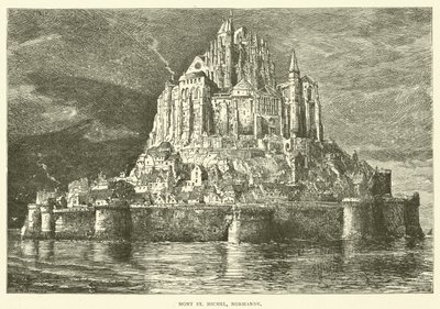 Mont Saint-Michel, Normandie (gravering) av English School