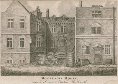 Monteagle House, nær St Savios Church, Southwark, London av English School