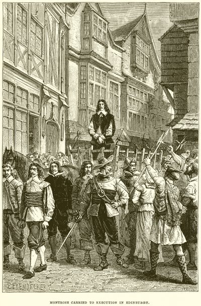 Montrose ble henrettet i Edinburgh av English School