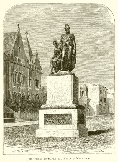 Monument til Burke og Wills i Melbourne av English School